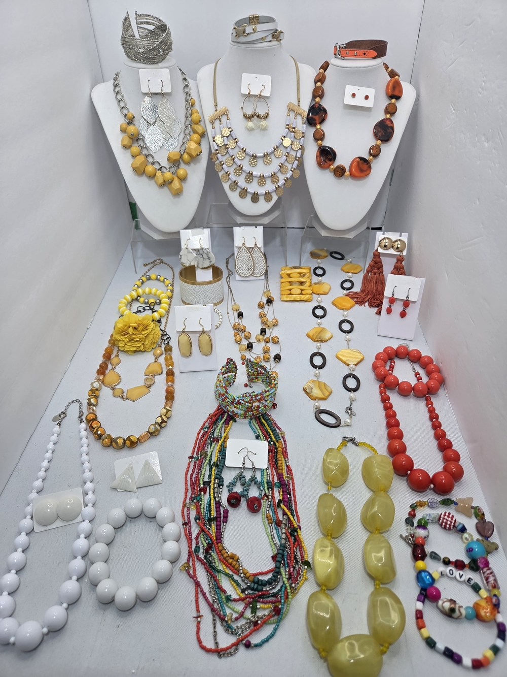​HUGE 36pc Jewelry KATE SPADE PREMIER Vintage To Now LOT Necklaces Earrings Boho